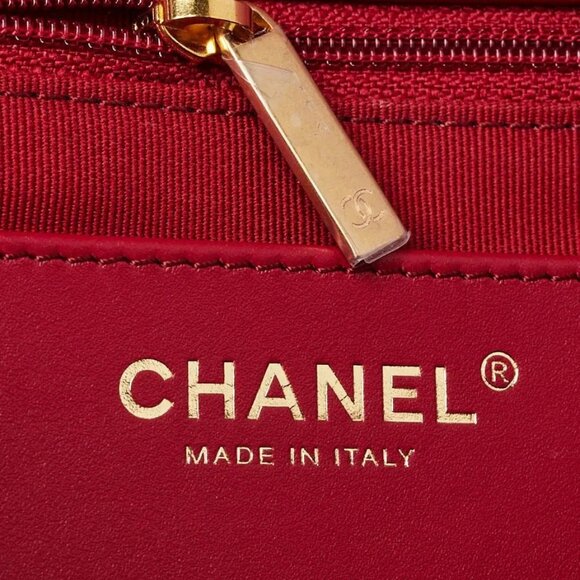 Chanel Dark Red Quilted Shiny Lambskin Quilted Multi Stand Flap Bag - Picture 6 of 9